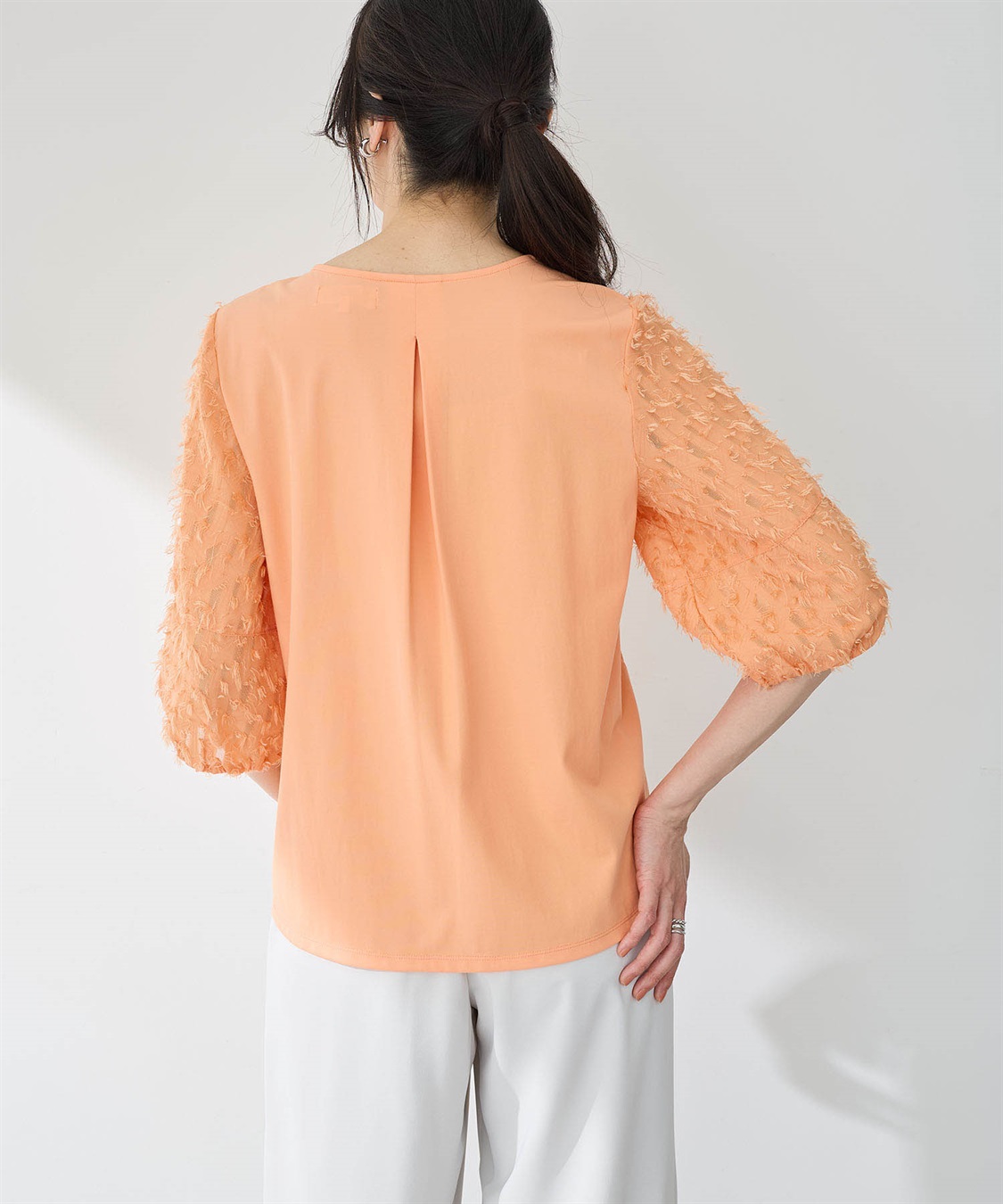 A/C DESIGN BY ALPHA CUBIC カットジャガード切替えプルオーバー【接触冷感・UVカット】_sub_12