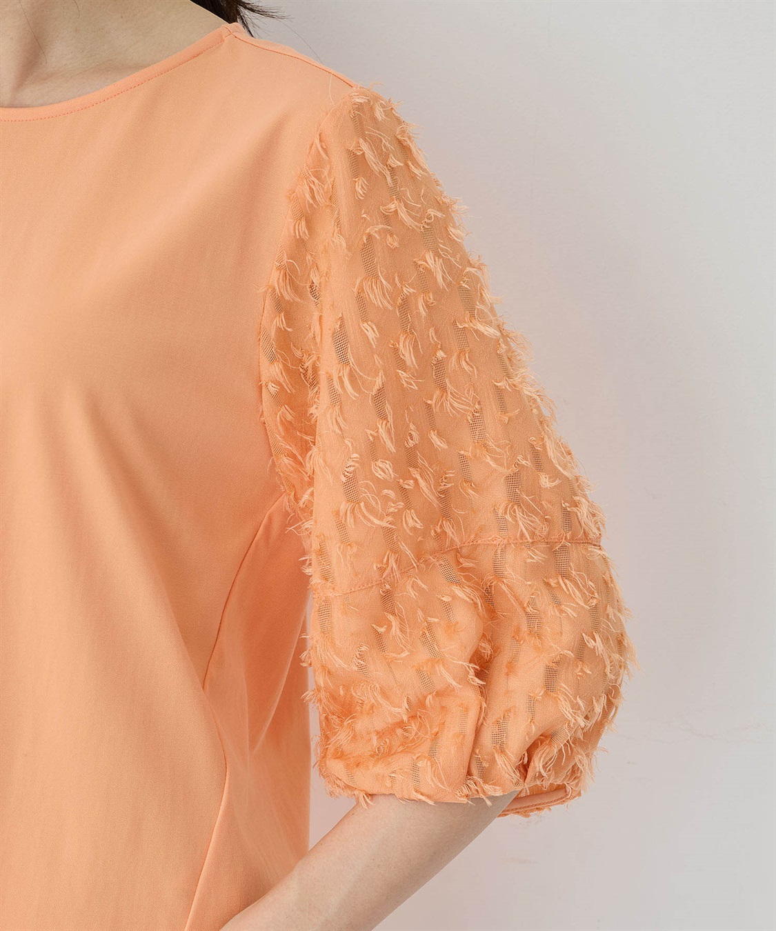 A/C DESIGN BY ALPHA CUBIC カットジャガード切替えプルオーバー【接触冷感・UVカット】_sub_13