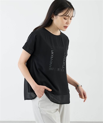 A/C DESIGN BY ALPHA CUBIC シアーレイヤードロゴTシャツ_subthumb_1