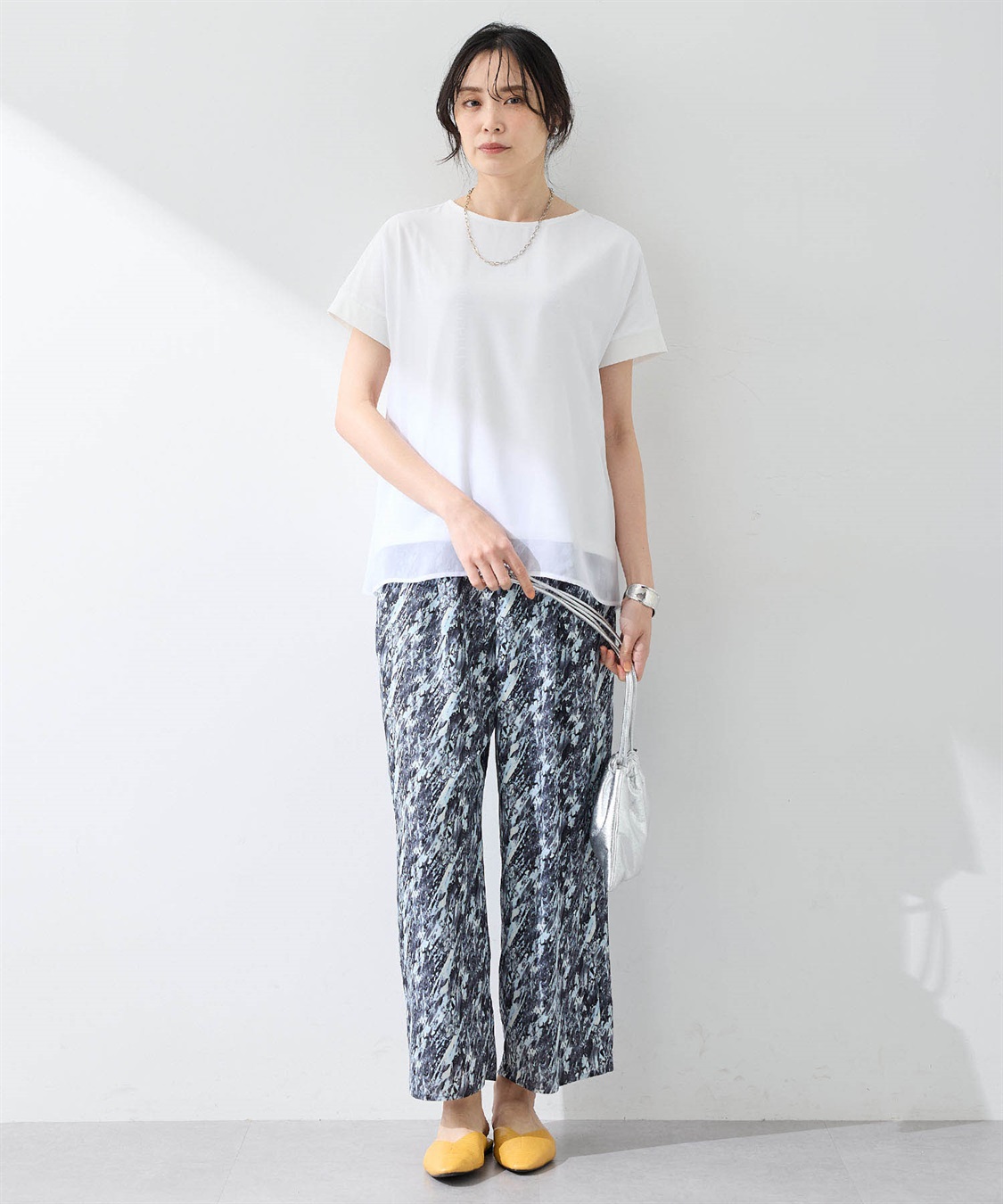 A/C DESIGN BY ALPHA CUBIC シアーレイヤードロゴTシャツ_sub_5