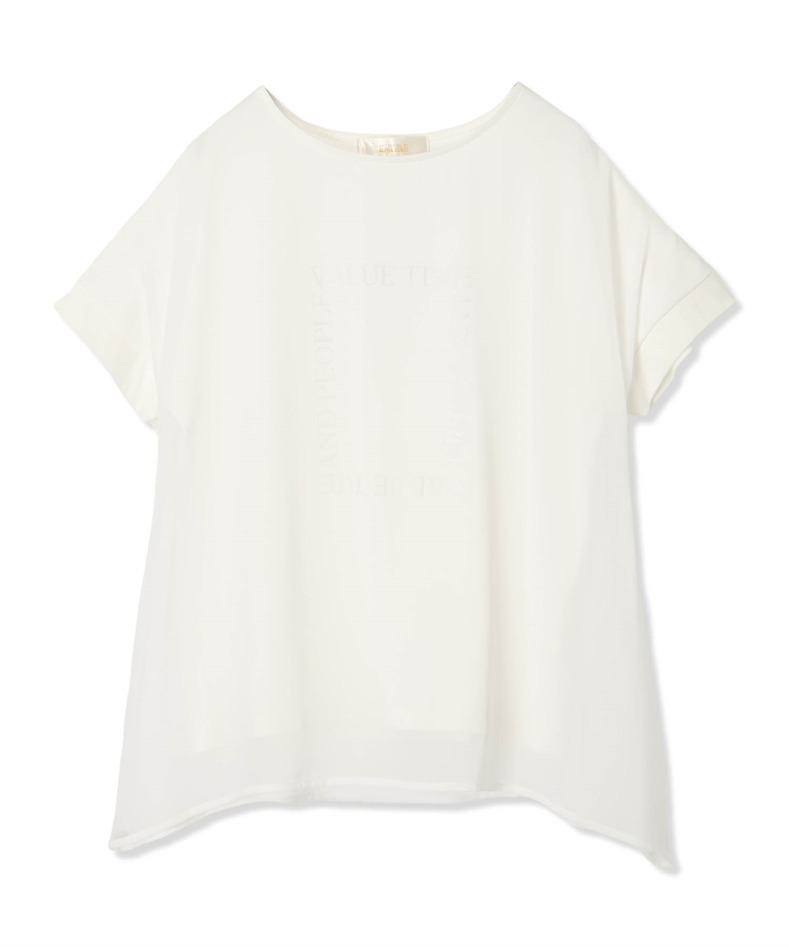 A/C DESIGN BY ALPHA CUBIC シアーレイヤードロゴTシャツ_sub_17