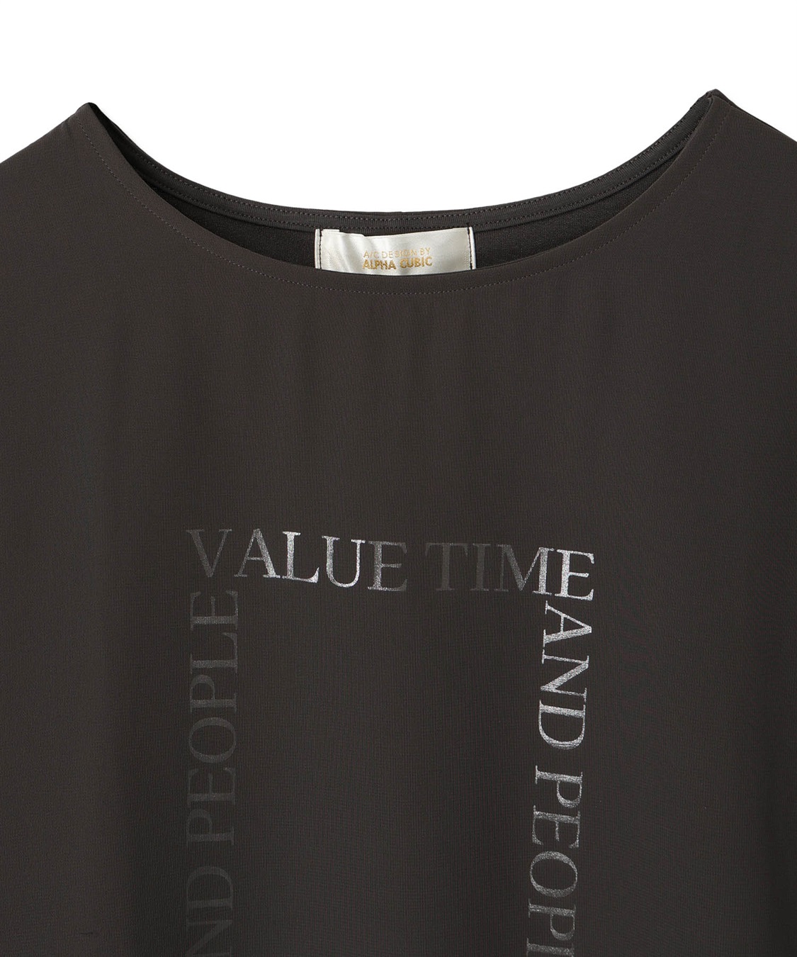 A/C DESIGN BY ALPHA CUBIC シアーレイヤードロゴTシャツ_sub_20