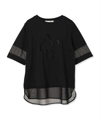 A/C DESIGN BY ALPHA CUBIC 異素材切替えロゴTシャツ_subthumb_18