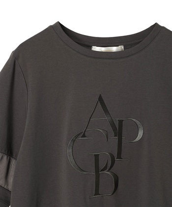 A/C DESIGN BY ALPHA CUBIC 異素材切替えロゴTシャツ_subthumb_22