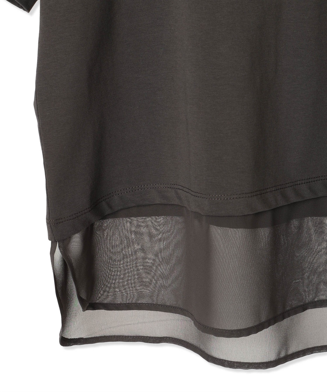 A/C DESIGN BY ALPHA CUBIC シアー切替えロゴTシャツ_sub_24