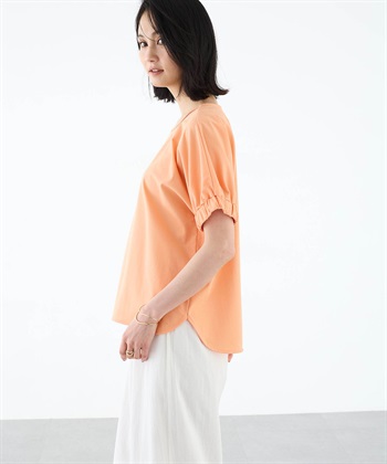 A/C DESIGN BY ALPHA CUBIC 袖シャーリングドルマンプルオーバー【接触冷感・UVカット】_subthumb_10