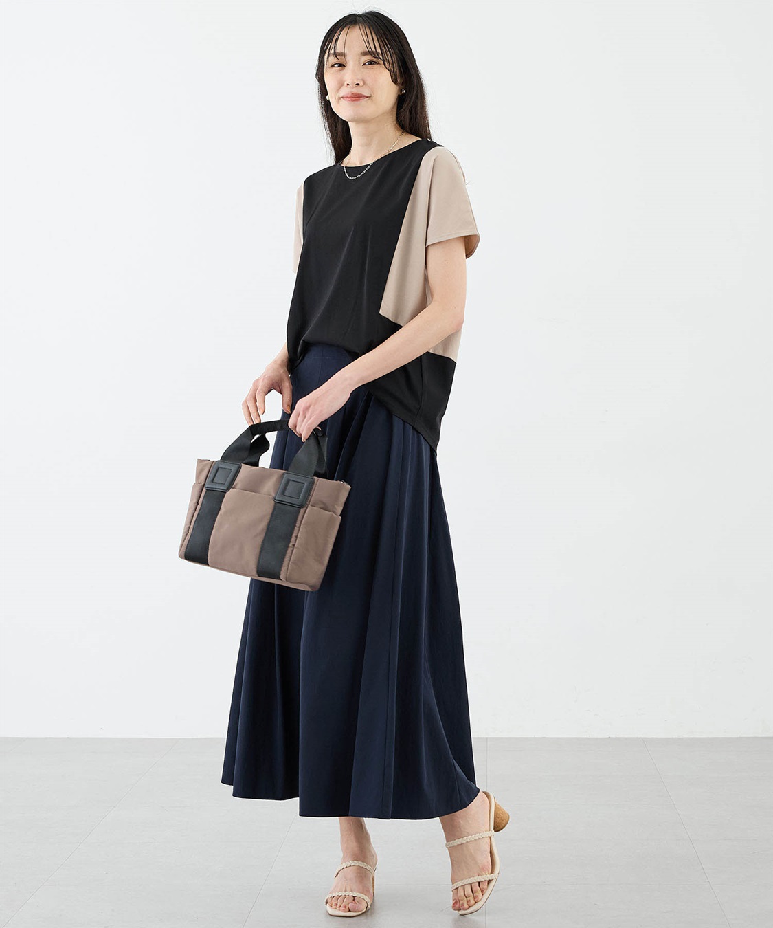 A/C DESIGN BY ALPHA CUBIC 配色ブロッキングプルオーバー_sub_4