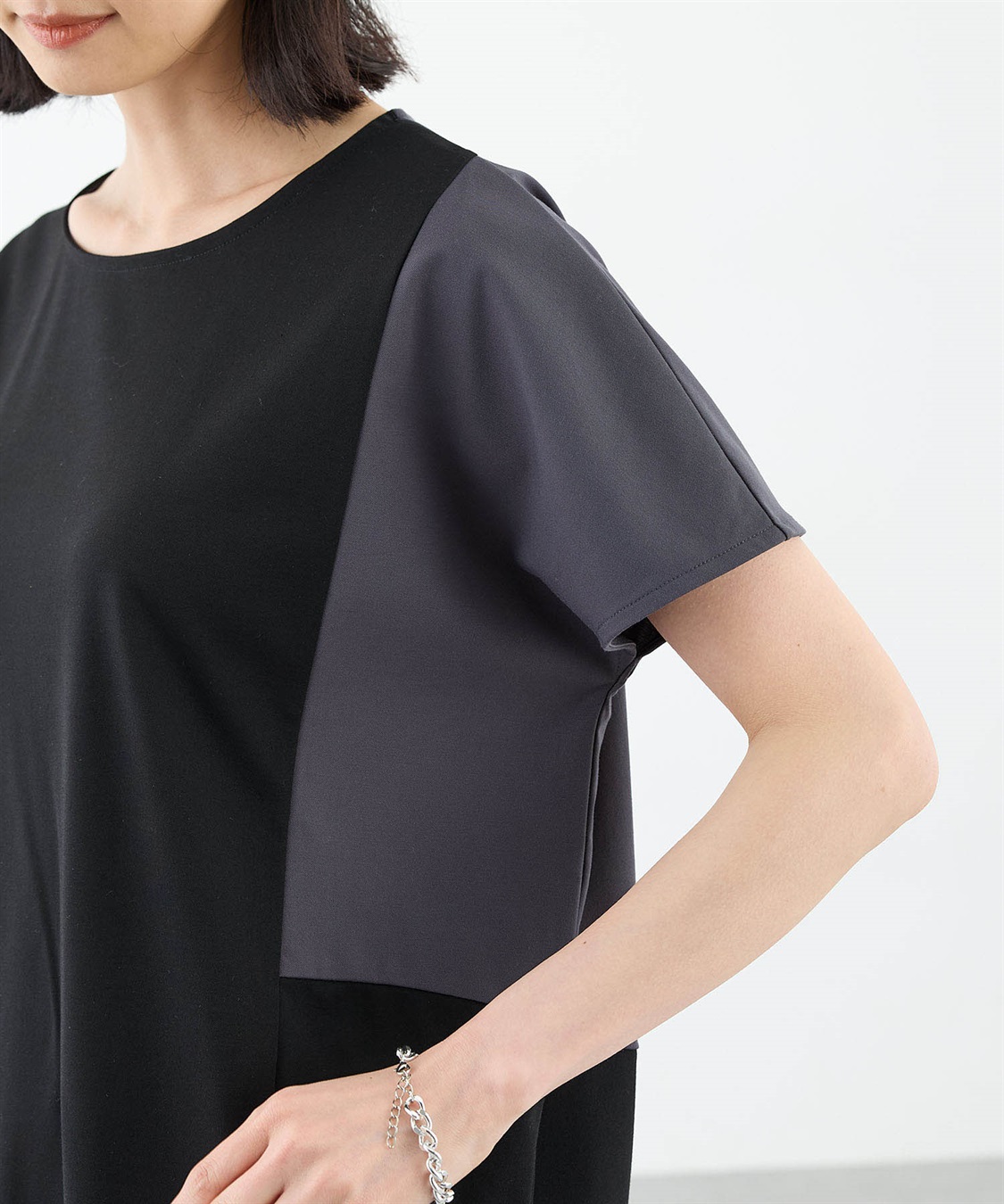 A/C DESIGN BY ALPHA CUBIC 配色ブロッキングプルオーバー_sub_11