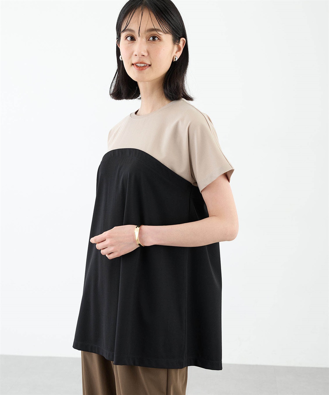 A/C DESIGN BY ALPHA CUBIC ビスチェドッキング風チュニック_sub_2