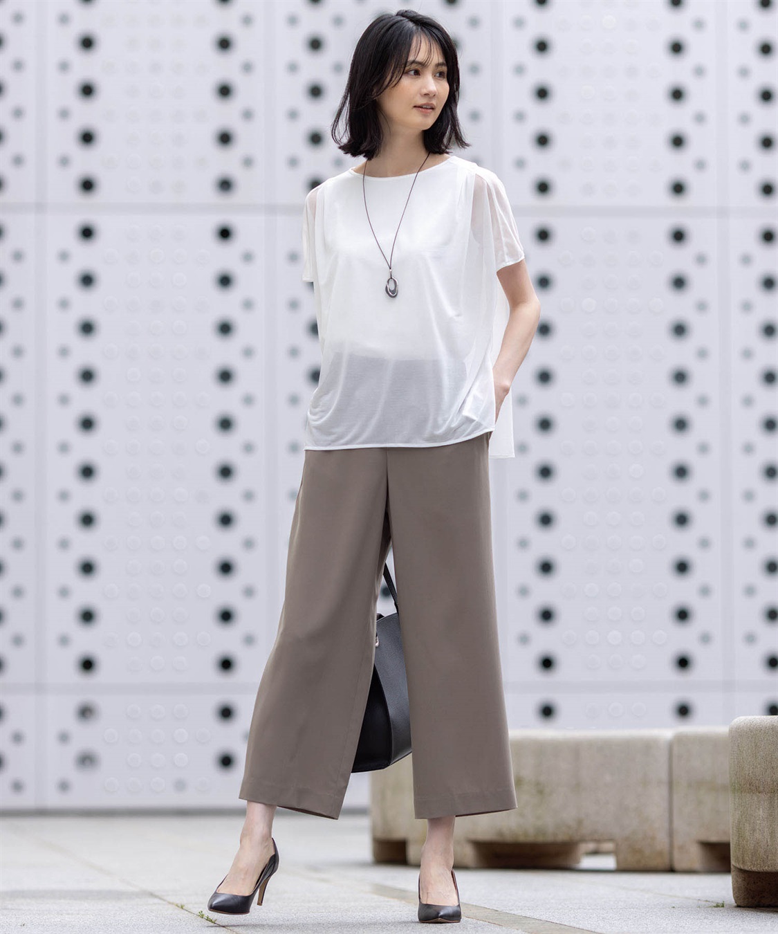 airyokuページ シアーカットレイヤードプルオーバー A/C DESIGN BY ALPHA CUBIC