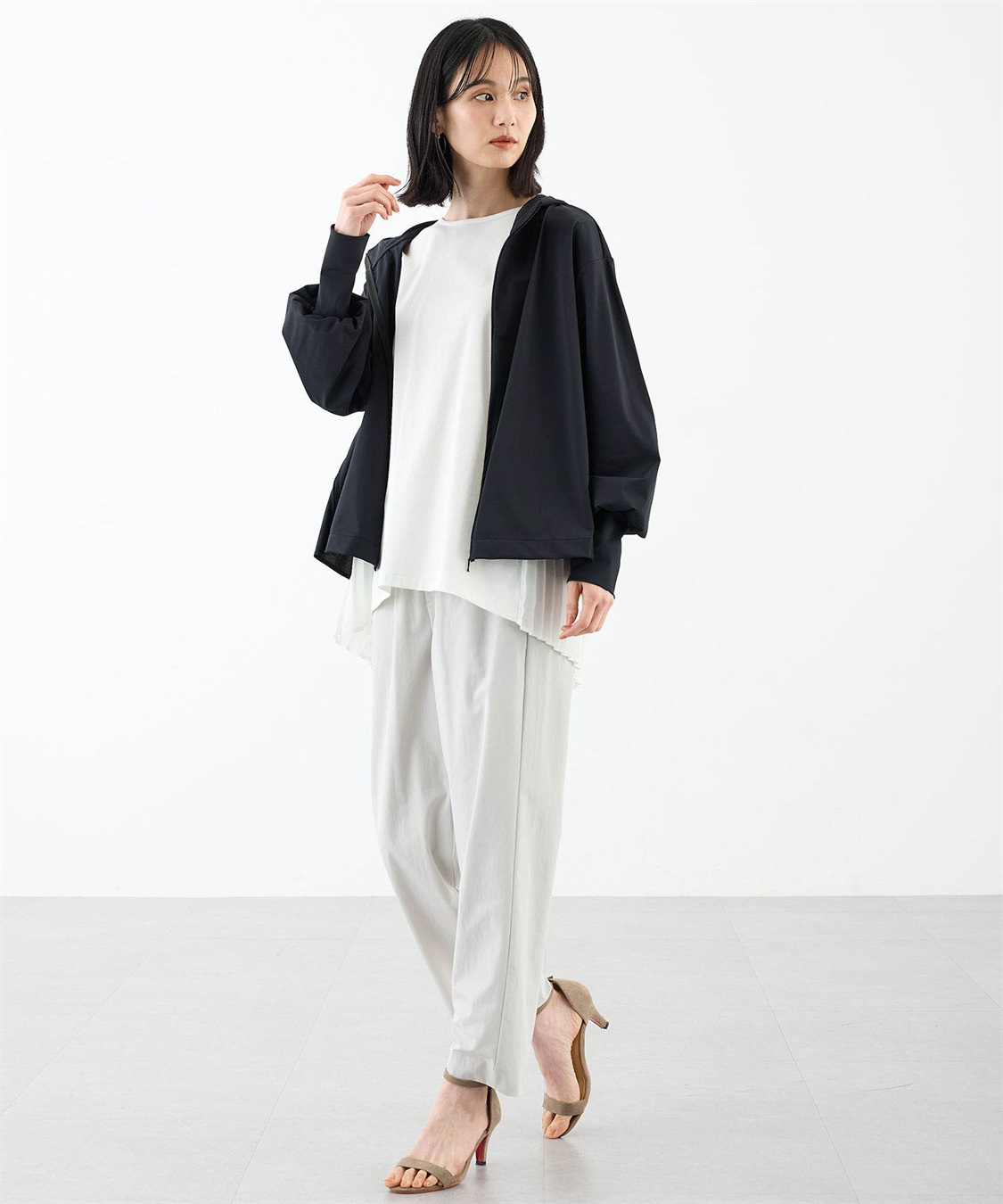 A/C DESIGN BY ALPHA CUBIC メッシュ切替えラッシュパーカー【接触冷感・UVカット・撥水】_sub_7