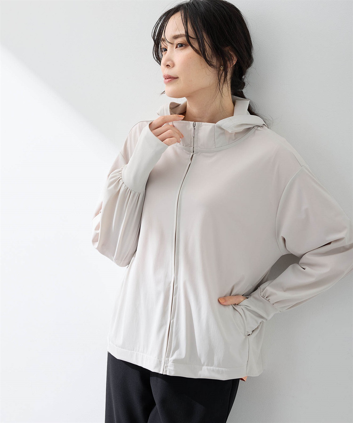 A/C DESIGN BY ALPHA CUBIC メッシュ切替えラッシュパーカー【接触冷感・UVカット・撥水】_sub_13