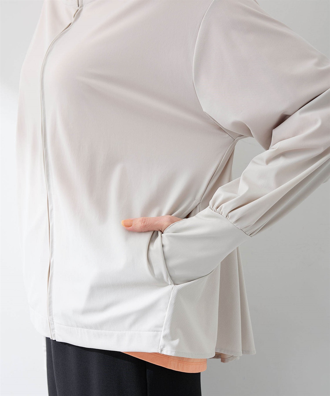 A/C DESIGN BY ALPHA CUBIC メッシュ切替えラッシュパーカー【接触冷感・UVカット・撥水】_sub_16