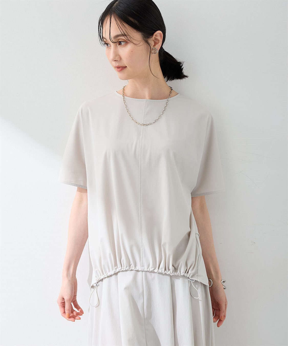 A/C DESIGN BY ALPHA CUBIC ストレッチナイロンラッシュドロストプルオーバー【接触冷感・UVカット・撥水】_sub_4