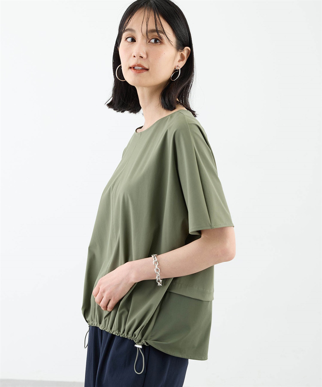 A/C DESIGN BY ALPHA CUBIC ストレッチナイロンラッシュドロストプルオーバー【接触冷感・UVカット・撥水】_sub_15