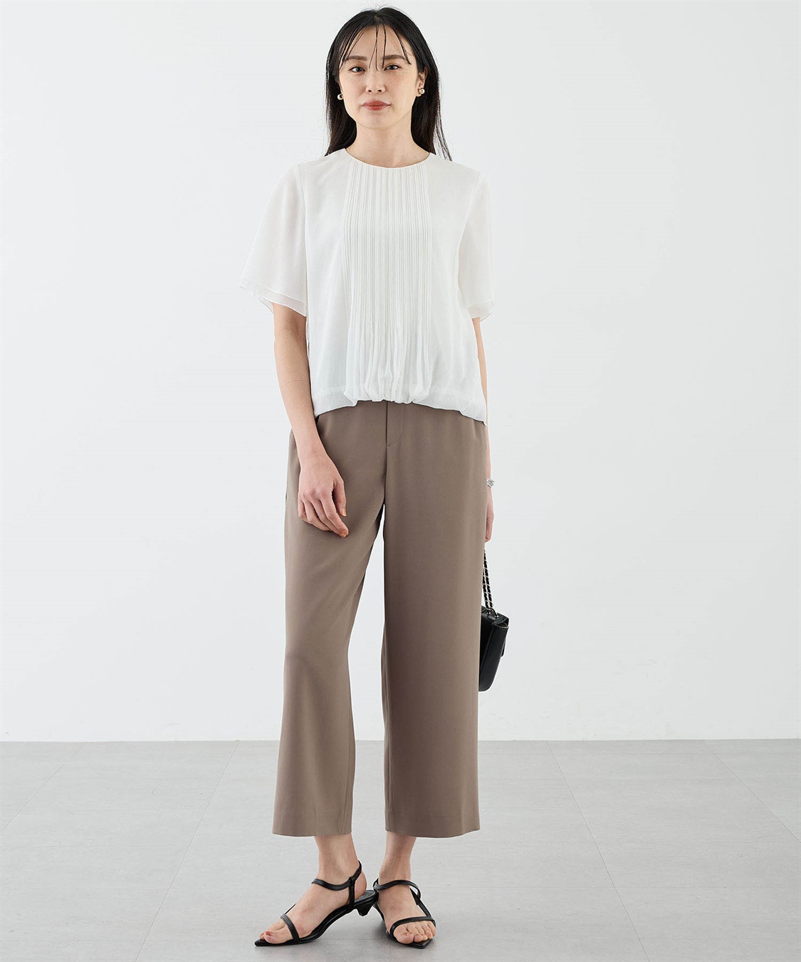 A/C DESIGN BY ALPHA CUBIC 消しプリーツ楊柳ブラウス_sub_4