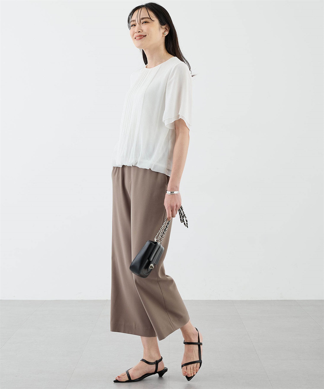 A/C DESIGN BY ALPHA CUBIC 消しプリーツ楊柳ブラウス_sub_5