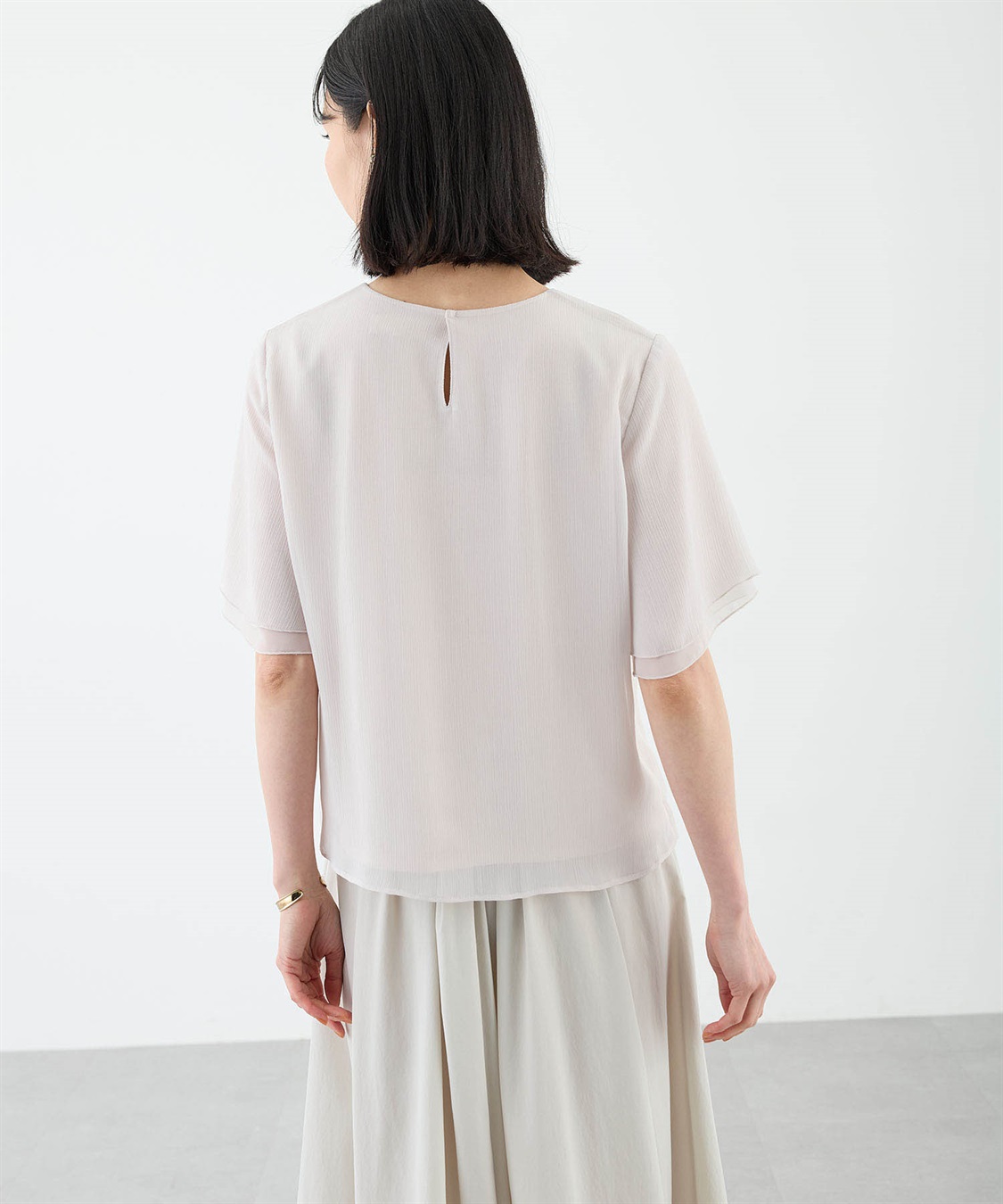 A/C DESIGN BY ALPHA CUBIC 消しプリーツ楊柳ブラウス_sub_11