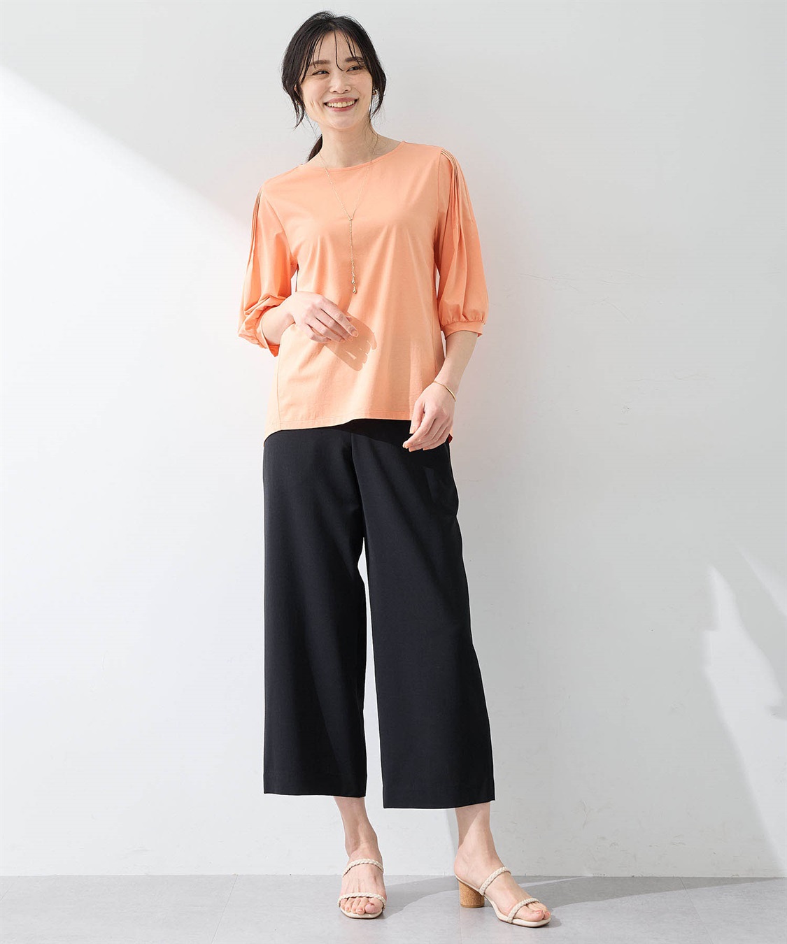 A/C DESIGN BY ALPHA CUBIC 袖タックデザインプルオーバー【接触冷感】_sub_11