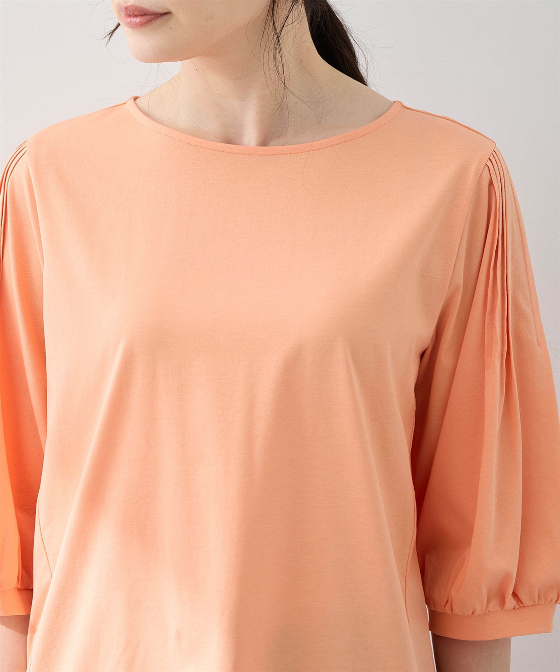 A/C DESIGN BY ALPHA CUBIC 袖タックデザインプルオーバー【接触冷感】_sub_15