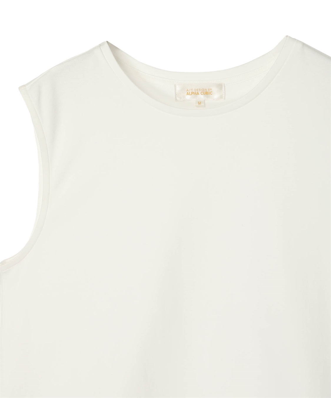 A/C DESIGN BY ALPHA CUBIC 裾シアーノースリーブトップス_sub_14