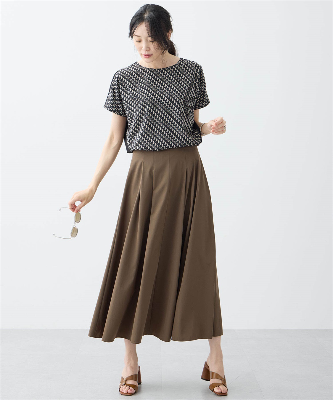 A/C DESIGN BY ALPHA CUBIC プリントドルマンプルオーバー【接触冷感・UVカット】_sub_8