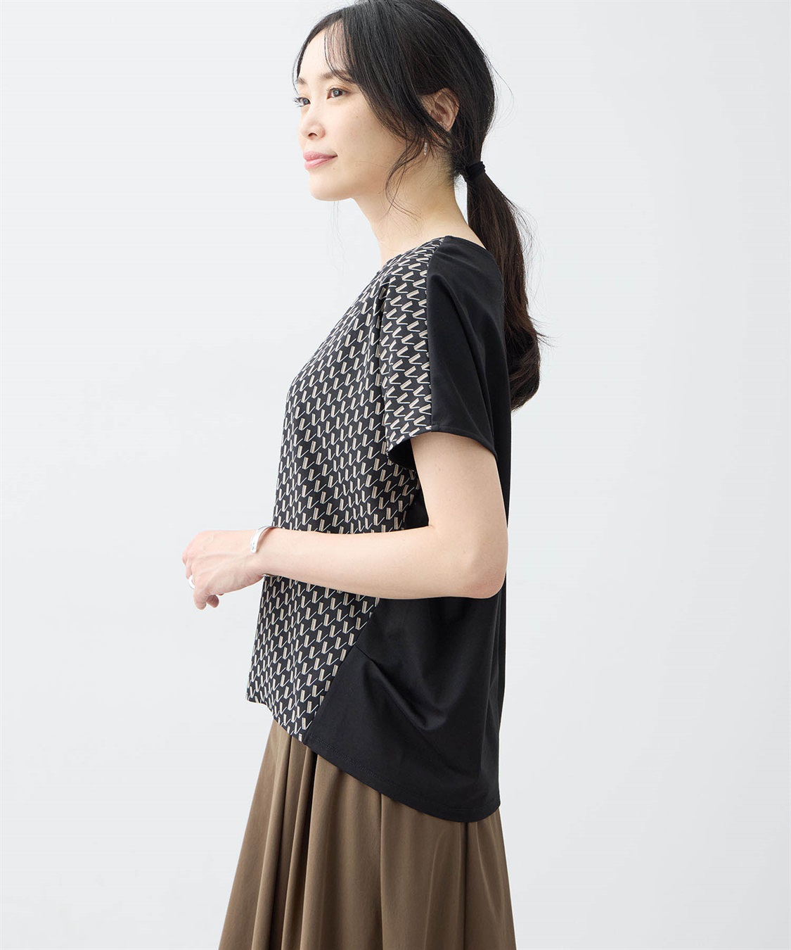 A/C DESIGN BY ALPHA CUBIC プリントドルマンプルオーバー【接触冷感・UVカット】_sub_11