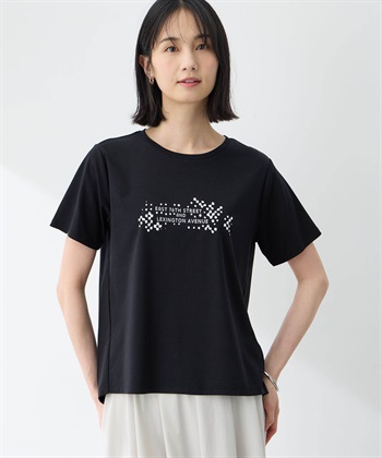 A/C DESIGN BY ALPHA CUBIC 【アルコラージュ】ロゴプリントＴシャツ【接触冷感・UVカット】_subthumb_2