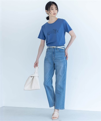A/C DESIGN BY ALPHA CUBIC 【アルコラージュ】ロゴプリントＴシャツ【接触冷感・UVカット】_subthumb_4