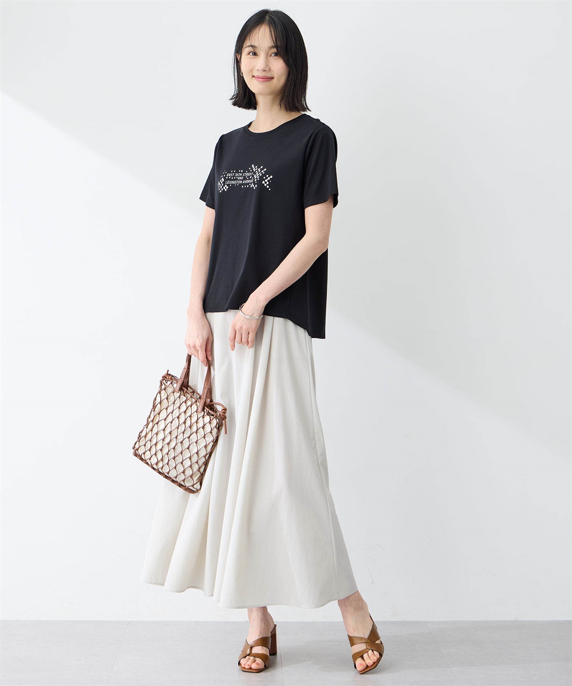 A/C DESIGN BY ALPHA CUBIC 【アルコラージュ】ロゴプリントＴシャツ【接触冷感・UVカット】_sub_9