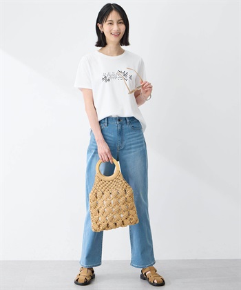 A/C DESIGN BY ALPHA CUBIC 【アルコラージュ】ロゴプリントＴシャツ【接触冷感・UVカット】_subthumb_11