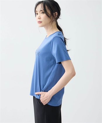 A/C DESIGN BY ALPHA CUBIC 【アルコラージュ】ロゴプリントＴシャツ【接触冷感・UVカット】_subthumb_13