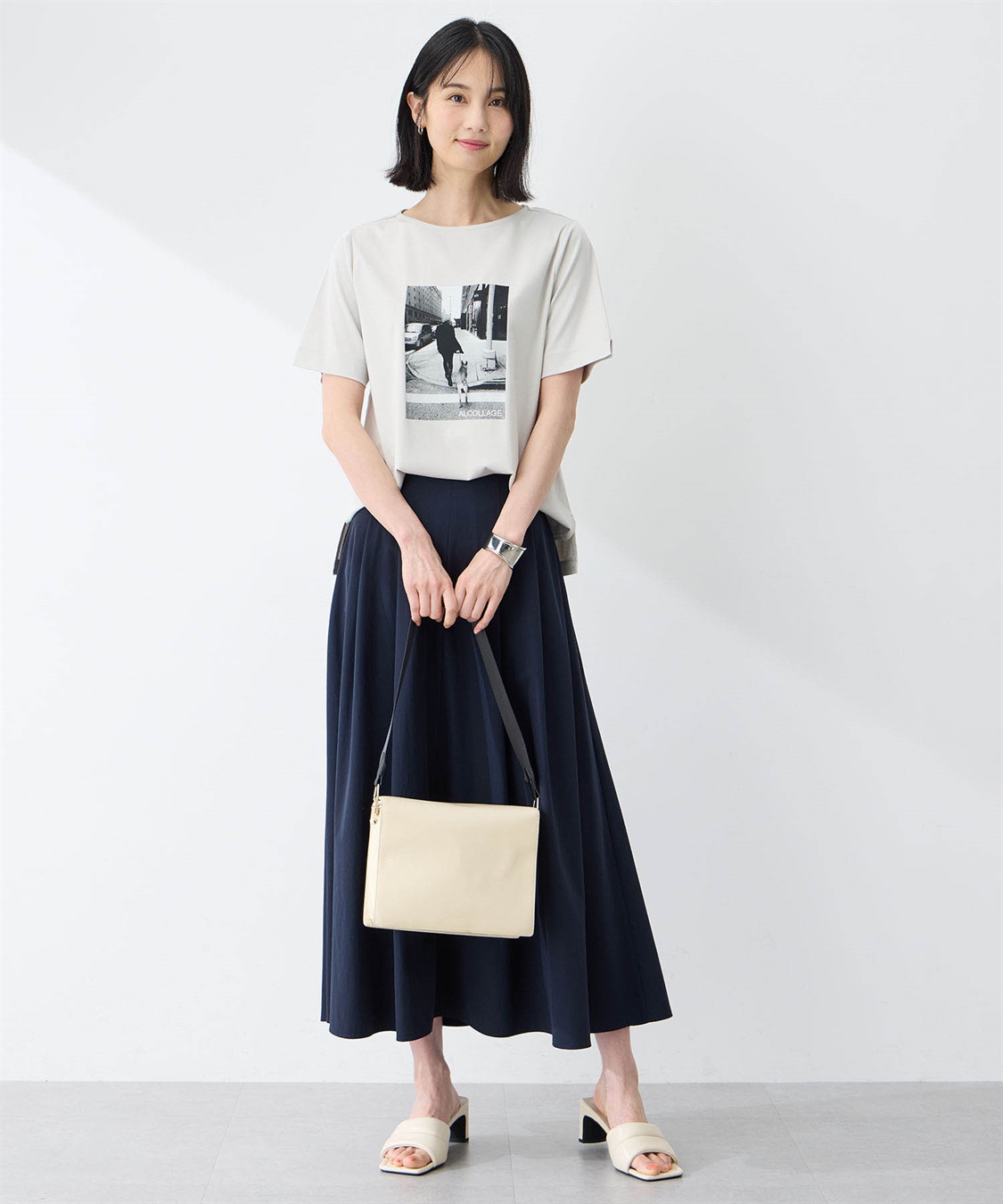 A/C DESIGN BY ALPHA CUBIC 【アルコラージュ】ボートネックフォトＴシャツ【接触冷感・UVカット】_sub_4