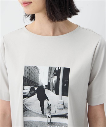 A/C DESIGN BY ALPHA CUBIC 【アルコラージュ】ボートネックフォトＴシャツ【接触冷感・UVカット】_subthumb_12