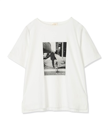 A/C DESIGN BY ALPHA CUBIC 【アルコラージュ】ボートネックフォトＴシャツ【接触冷感・UVカット】_subthumb_15