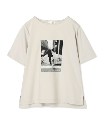 A/C DESIGN BY ALPHA CUBIC 【アルコラージュ】ボートネックフォトＴシャツ【接触冷感・UVカット】_subthumb_16