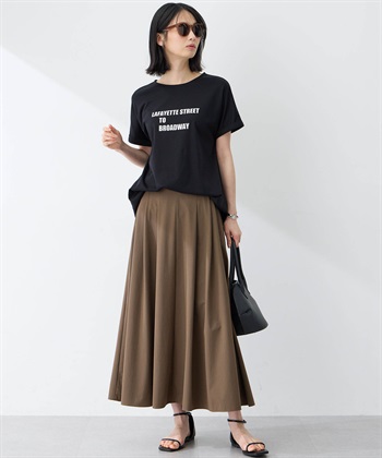 A/C DESIGN BY ALPHA CUBIC 【アルコラージュ】ロゴチュニックＴシャツ【接触冷感・UVカット】_subthumb_4