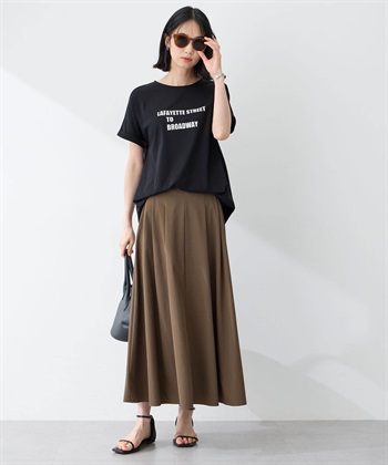 A/C DESIGN BY ALPHA CUBIC 【アルコラージュ】ロゴチュニックＴシャツ【接触冷感・UVカット】_subthumb_5