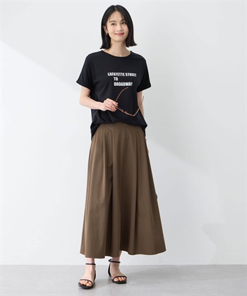 A/C DESIGN BY ALPHA CUBIC 【アルコラージュ】ロゴチュニックＴシャツ【接触冷感・UVカット】_subthumb_6