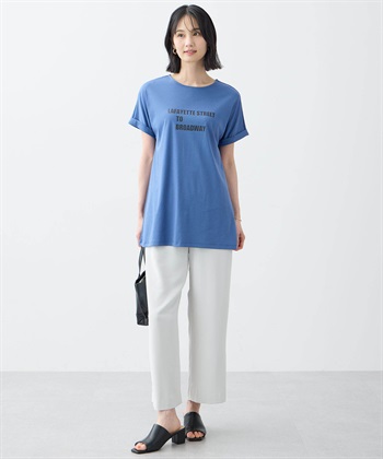 A/C DESIGN BY ALPHA CUBIC 【アルコラージュ】ロゴチュニックＴシャツ【接触冷感・UVカット】_subthumb_8
