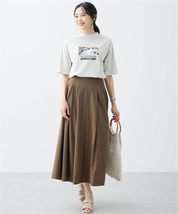 A/C DESIGN BY ALPHA CUBIC 【アルコラージュ】モックネックフォトＴシャツ【接触冷感・UVカット】_subthumb_10