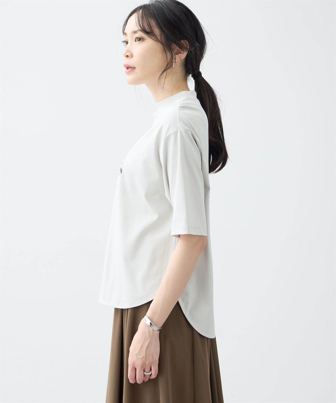 A/C DESIGN BY ALPHA CUBIC 【アルコラージュ】モックネックフォトＴシャツ【接触冷感・UVカット】_sub_11