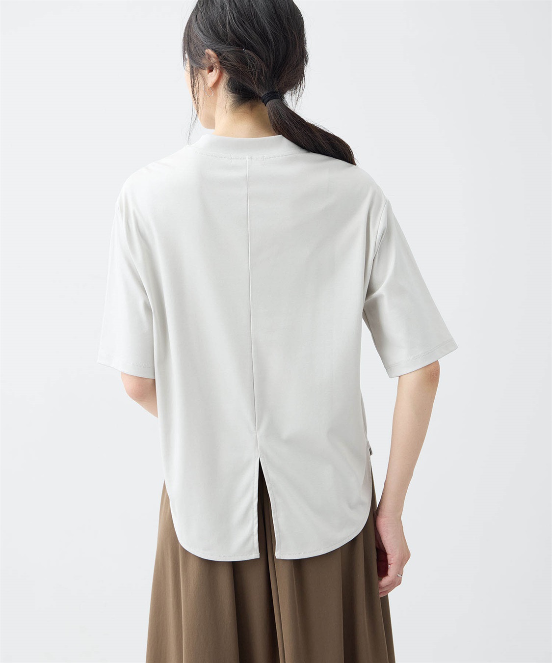 A/C DESIGN BY ALPHA CUBIC 【アルコラージュ】モックネックフォトＴシャツ【接触冷感・UVカット】_sub_12