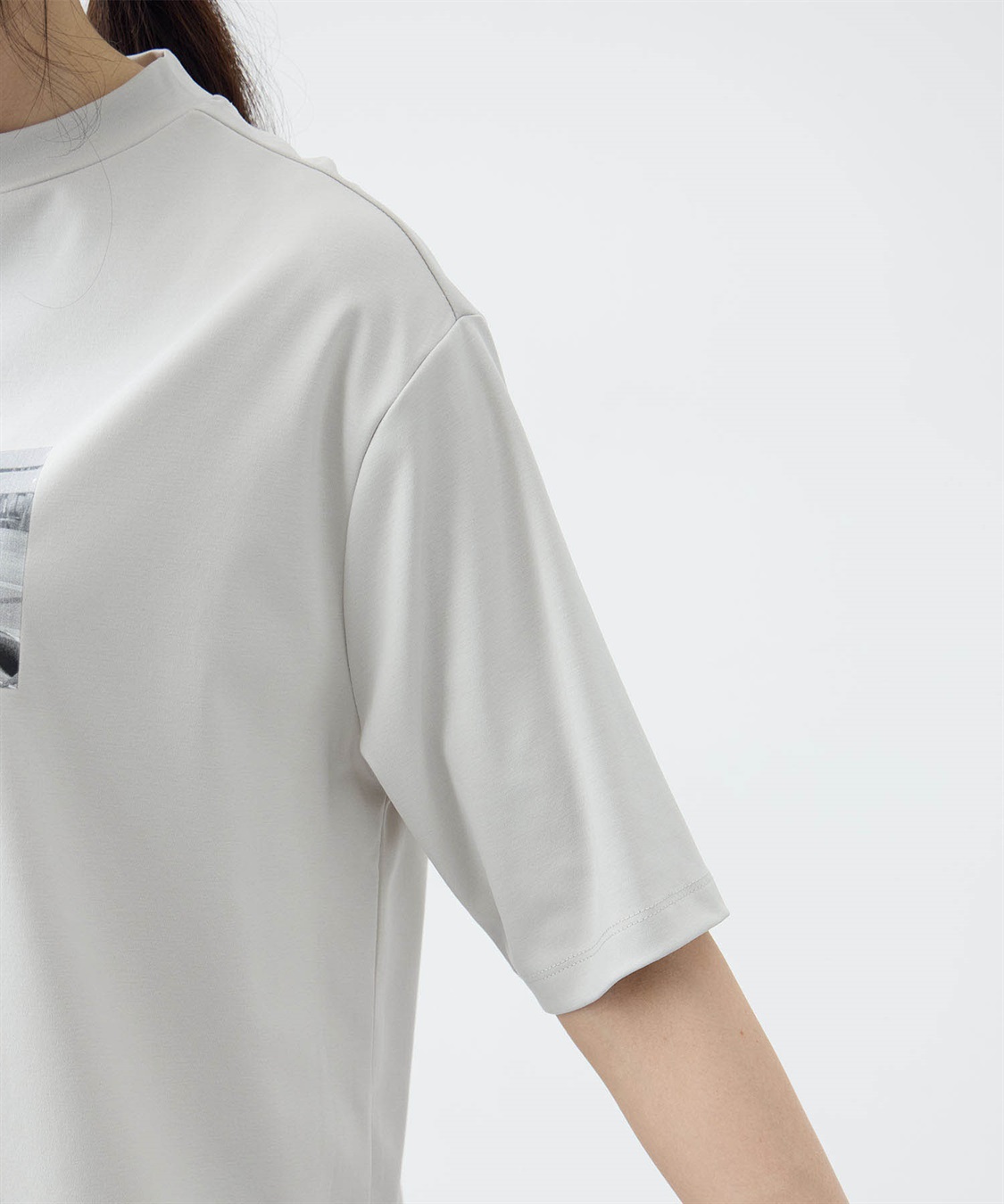 A/C DESIGN BY ALPHA CUBIC 【アルコラージュ】モックネックフォトＴシャツ【接触冷感・UVカット】_sub_14