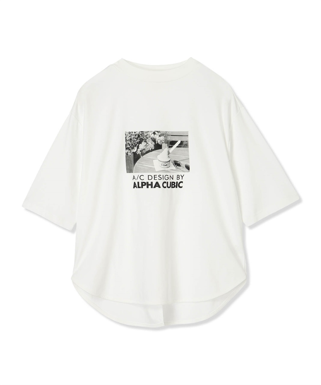 A/C DESIGN BY ALPHA CUBIC 【アルコラージュ】モックネックフォトＴシャツ【接触冷感・UVカット】_sub_17