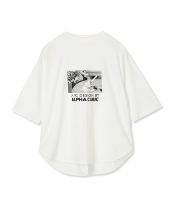 A/C DESIGN BY ALPHA CUBIC 【アルコラージュ】モックネックフォトＴシャツ【接触冷感・UVカット】_subthumb_17