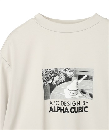 A/C DESIGN BY ALPHA CUBIC 【アルコラージュ】モックネックフォトＴシャツ【接触冷感・UVカット】_subthumb_20