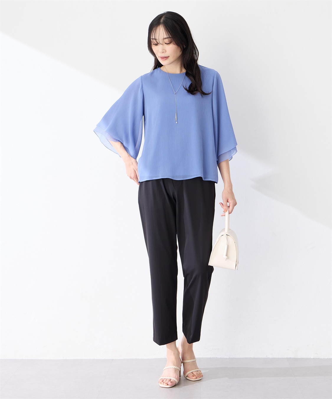 A/C DESIGN BY ALPHA CUBIC シアーケープスリーブプルオーバー_sub_6