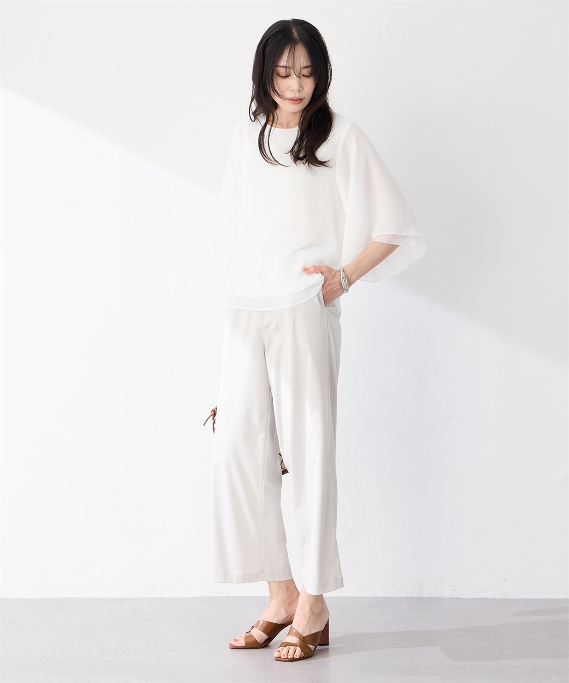 A/C DESIGN BY ALPHA CUBIC シアーケープスリーブプルオーバー_sub_8