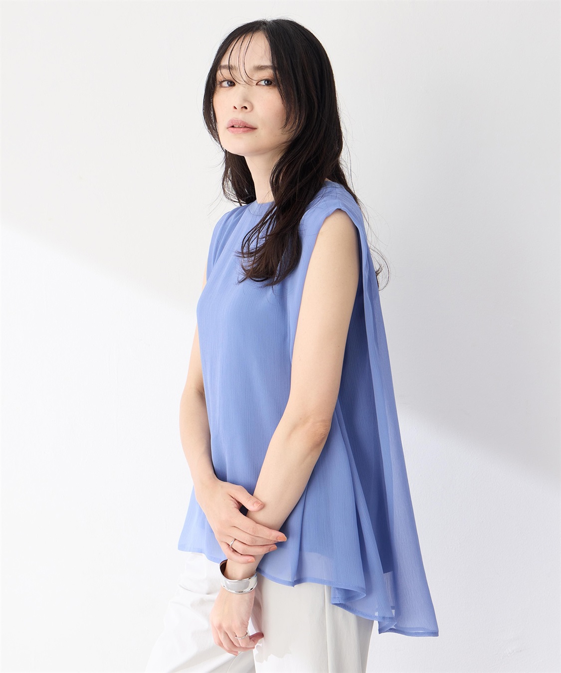 A/C DESIGN BY ALPHA CUBIC シアータックチュニックトップス_sub_2